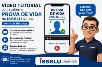 ISSBLU disponibiliza vídeo tutorial para realização da prova de vida on-line